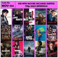 Usb With Movies Action Includes Subtitle MOV-04