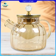One Two Cups Teapot Pitcher Teapot Heat Resistant Borosilicate Fire 1L - BR-383