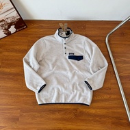 original Patagonia Cross-border Pata Bata Snap-t Contrast Stand Collar Polar Fleece Sweater Warm Sti