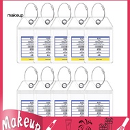 [Mk] Cruise Luggage Tag with Loop Top Sealing Luggage Tags 10 Pcs Cruise Luggage Tag Set with Waterp
