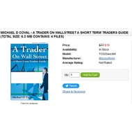 Michael D Coval - A Trader on WallStreet A Short Term Traders Guide (Total size: 6.3 MB Contains: 4 