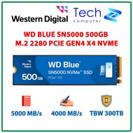 WD SN5000 Blue 500GB SSD Hard Drive - M.2 2280 PCIe Gen4 x4 (Read 5000MB/s - Write 4000MB/s) - Genui