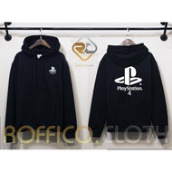 Playstation PS4 Logo Hoodie Jacket - Black - Roffico Cloth