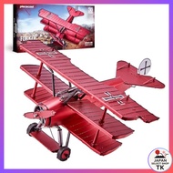 [From Japan]Piececool 3D puzzle metal Fokker Dr.I Red Baron三leaf machine