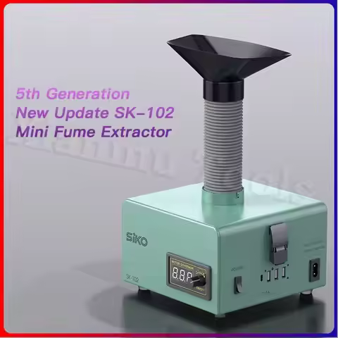 SIKO SK-102 Fume Extractor Welding Smoke Absorber Collector 150W Mini Desktop Fumes Purifier For Pho
