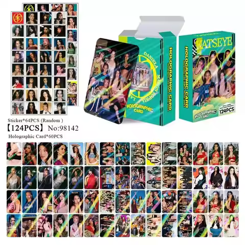 55/92/124Pcs/Set Kpop Idol KATSEYE New Album BEAUTIFULCHAOS Lomo Cards LARA DANIELA HD Printd Photoc