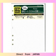 Raymay Fujii Da Vinci Planner Refill, 5mm Grid, A5, 100 Sheets, Cream, DAR4522