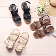 3cm 2-Strap Laser Cutout Sandal H401