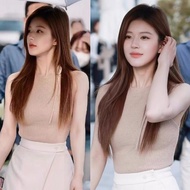 Xu Me Dazzling Knitted Halter Camisole - Stylish Slim-Fit Top