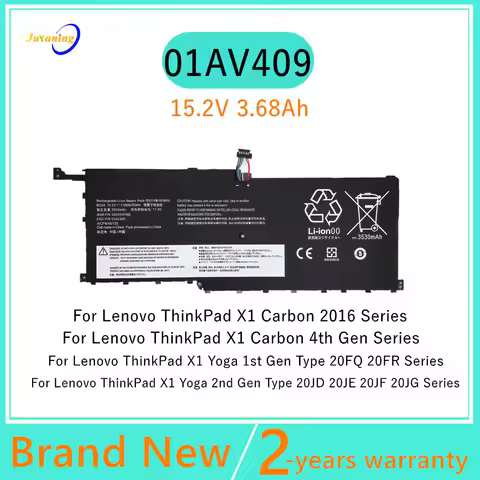 01AV409 00HW028 01AV440 Laptop Battery For Lenovo ThinkPad X1 Carbon 4th Yoga 1st 2nd Gen Type 20JD 