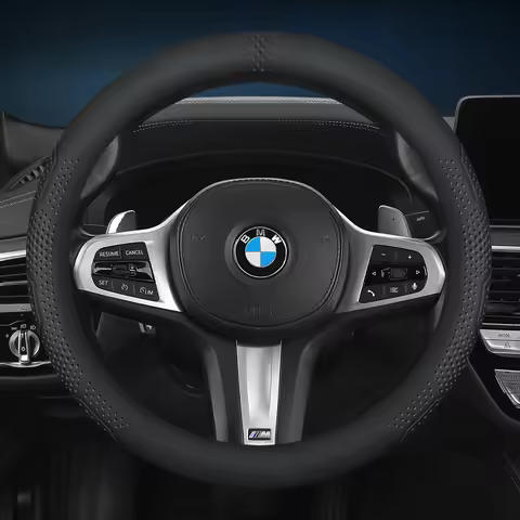 Pu Leather Steering Wheel Cover for Bmw E90 E46 F30 F10 Chevrolet Cruze Citroen C4 C3 Jeep Renegade 