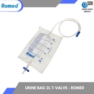 Urine Bag  Type Tvalve Hanger ROMED 2liter  Penampung urin - ROMED 