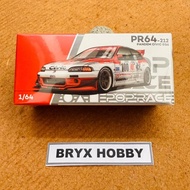 Pop Race Pandem Civic EG6 v1.5 Idemitsu Motion Infinite PR640212 Red & White (1:64)