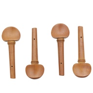 Cross-Border Violin Rotary Axis 4pcs 3/4/4 Violin Jujube Wood String Axis Violin Accessories Tuning 