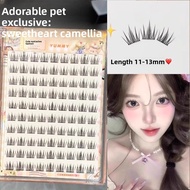 Glue-Free Camellia Cluster Lashes, Natural Little Devil Eyelashes