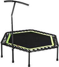 45/48 Inch Foldable Fitness Trampoline With Handle For Adults Kids Indoor