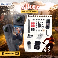 Insta360 X5 Biker ประกันศูนย์ไทย Insta360 X5 Action Camera 8K 360 Action Cam By AquaproThailand
