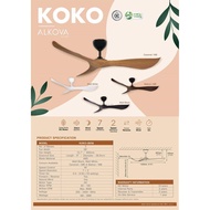 ALPHA Alkova Koko 56/3B  Ceiling Fan