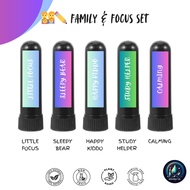 Family & Focus Set Inhaler // 100% Pure Essential Oils