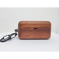 DAYJOY Handmade Nature Wooden Genuine Real Wood Protective Case Cover with Carabiner and Lanyard Com