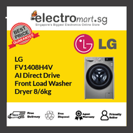 LG FV1408H4V AI Direct Drive  Front Load Washer  Dryer 8/6kg