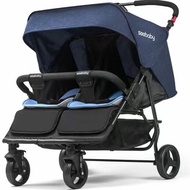 Seebaby St. Debei T22 twin baby stroller can sit and lie, double BB stroller can enter the elevator
