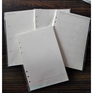 LOOSE LEAF A5 RING 6 LOOSE LEAF A6 RING 6 PAPER FILLED BINDER HOLE 6