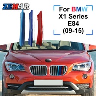 3pcs ABS For BMW X1 E84 F48 F49 Car Racing Grille Strip Trim Clip M Performance Accessories 09-15 2016 2017 2018 2019 2020