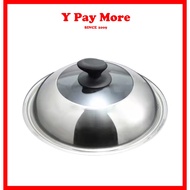 Stainless Steel Wok Cover/Wok Lid/Pan Cover/Lid/Glass Wok Cover/Penutup Kuali/ 28CM/30CM/32CM/34CM/36CM/38CM/40CM TS0222