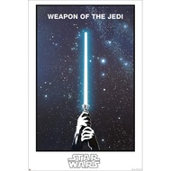 Glow In The Dark Movie Poster Print Weapon of The Jedi Lightsaber