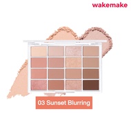 Wakemake Official | Soft Blurring Eye Palette พาเลท 16 ช่อง เนื้อนุ่มเนียนละเอียด สีชัด ติดทน เกลี่ย