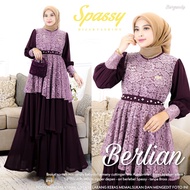 GAMIS BROKAT TERBARU BERLIAN DRESS BY SPASSY // GAMIS CERUTY BABYDOLL PREMIUM KOMBINASI BROKAT // GAMIS KONDANGAN TERBARU