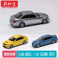 KING MODEL 1: 64 Mercedes-Benz C63 AMG W204 Alloy Car MODEL Ornaments