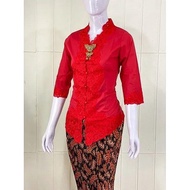 STELAN KEBAYA ENCIM BORDIR POLOS / SET KEBAYA ENCIM POLOS TANGAN 7/8 / ENCIM KATUN POLOS