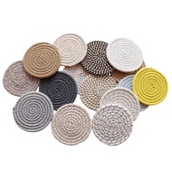 [Hot Sale] Ceramic Coaster Cork Coaster Medium Fiber Board Coaster Absorbent Paper Coaster Cotton Ro