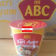 Mie Instant Cup ABC Kari Ayam 12 x 60gr (1 dus)