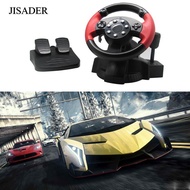 [JISADER] Gaming Car Racing Simulator Vibration Driving Steering Wheel Pedal steering wheel