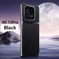 Ban Đầu Mi13 Cứng PC CAPA Cho Xiaomi 13 Pro Trường Hợp Da Sang Trọng mạ chống sốc Bìa Cho Mi 13 lưng