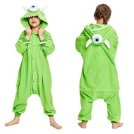 KD1Unisex Mike Michael Wazowski Cosplay Costume Onesie Homewear One-piece Pajamas Halloween Party Mo
