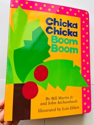 Chicka Chicka Boom Boom หนังสือกระดาษแข็งหนาใหญ่ A4 Size Cardboard Children Book, Ages:2-6 #Classic BoardBook#