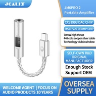 JCALLY JM6Pro 2 Type-C to 3.5mm Dual DAC CX31993 MAX97220 Digital Audio Headphone Amplifier HiFi DAC