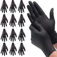 20/50/100 Pack Disposable Black Nitrile Gloves For Household Cleaning Work Safety Tools Gardening Gloves Kitchen Cooking Tools Tatto