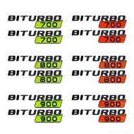 Green Orange ABS BITURBO 700 800 900 Logo Car Fender Trunk Emblem Decals Sticker For Brabus G Class 