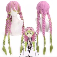 Anime Demon Slayer Cosplay Kanroji Mitsuri Adult Female Halloween Sexy Costume Wig 9K6S