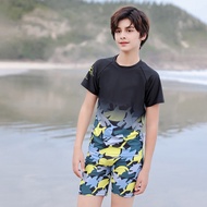 Seluar Renang Kanak-kanak Lelaki Pakaian Renang Kanak-kanak Besar Set Dua Keping Lelaki Baju Renang 