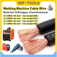 1Meter WELDING CABLE Heavy Duty Welding Machine Cable 6AWG 4AWG 2AWG 1AWG Copper Clad Aluminum Cable