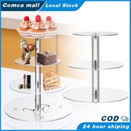 3/4 Tier Acrylic Cake Stand / Transparent Cupcake Cake Stand / Detachable Round Cake Stand