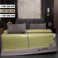 BISA COD - Tikar Lipat Bambu Alami Premium Halus & Adem Alas Lantai (FREE TAS) / Karpet Rotan Besar 