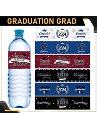 20入組畢業典禮水樽貼紙,2024年畢業班恭喜畢業派對用品,水瓶套標籤裝飾高中大學畢業慶祝用品
