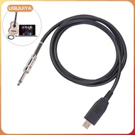 [uguuiya] 2M 6.5ft Guitar Bass 1/4'' 6.35mm to USB Link
